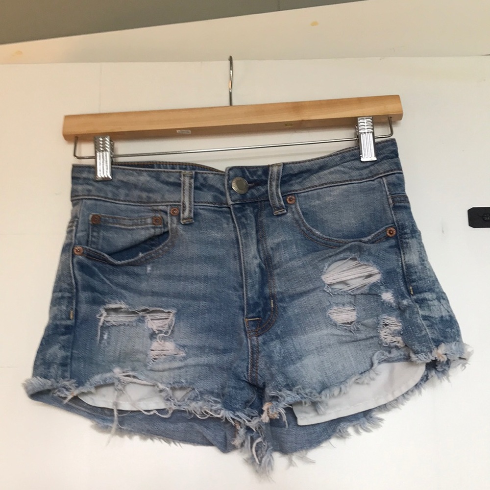 American eagle stretch denim cutoff shorts